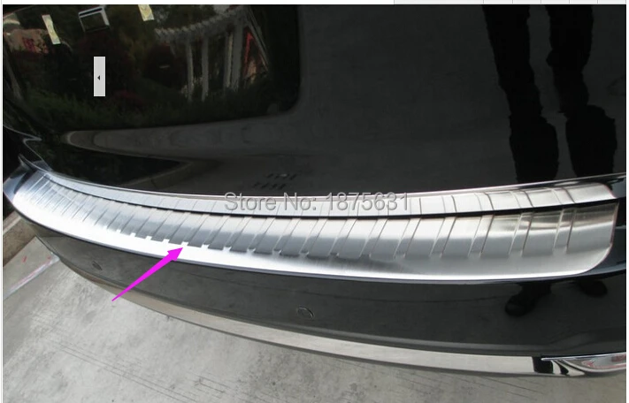 Нержавеющая сталь Задний Бампер Подоконник Защитная крышка для Subaru Forester 2013