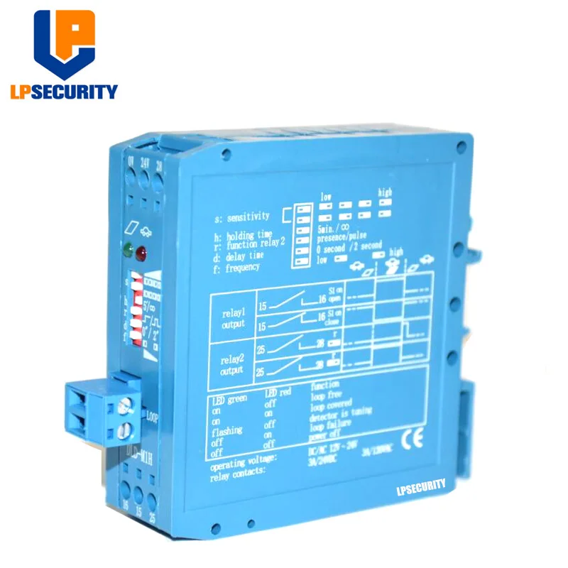 12V 24V Loop Detector for Gate and Traffic Control w/ 50 meter Induction Coil Cable
