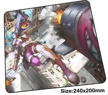 

jinx mouse pad gamer 240x200mm notbook mouse mat locked edge gaming mousepad large hot sales pad mouse PC desk padmouse