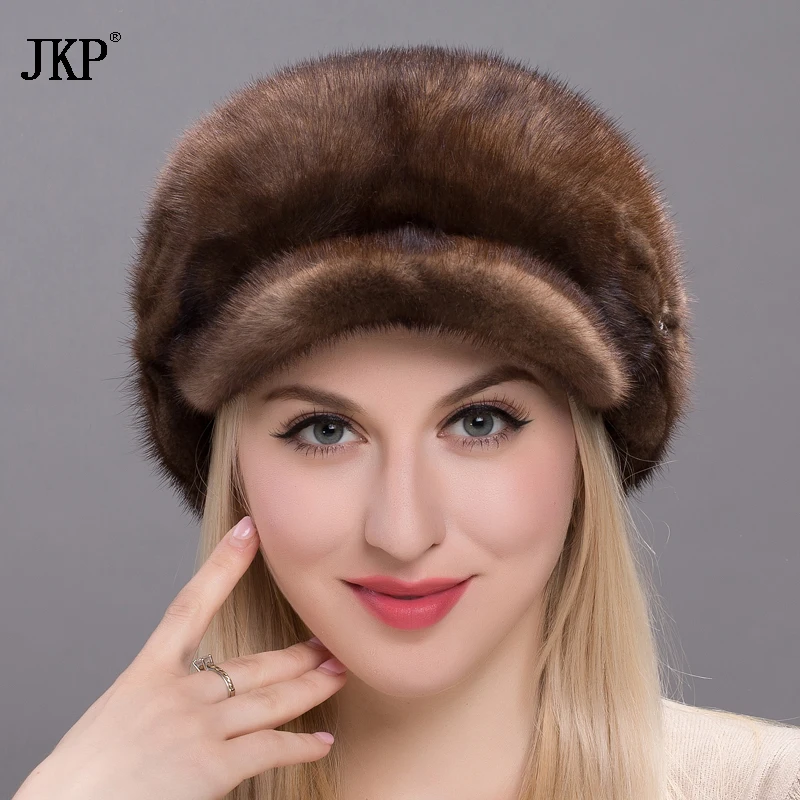 Новинка Лидер продаж модные женские меховые шапки зимние из натурального меха