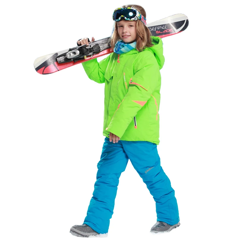 

Mioigee 2018 Kids Clothes Ski Suit Windproof 5000 Ski Jackets+pant Sets Winter Snow Sport Suit for Boys Outdoor Children Clothes