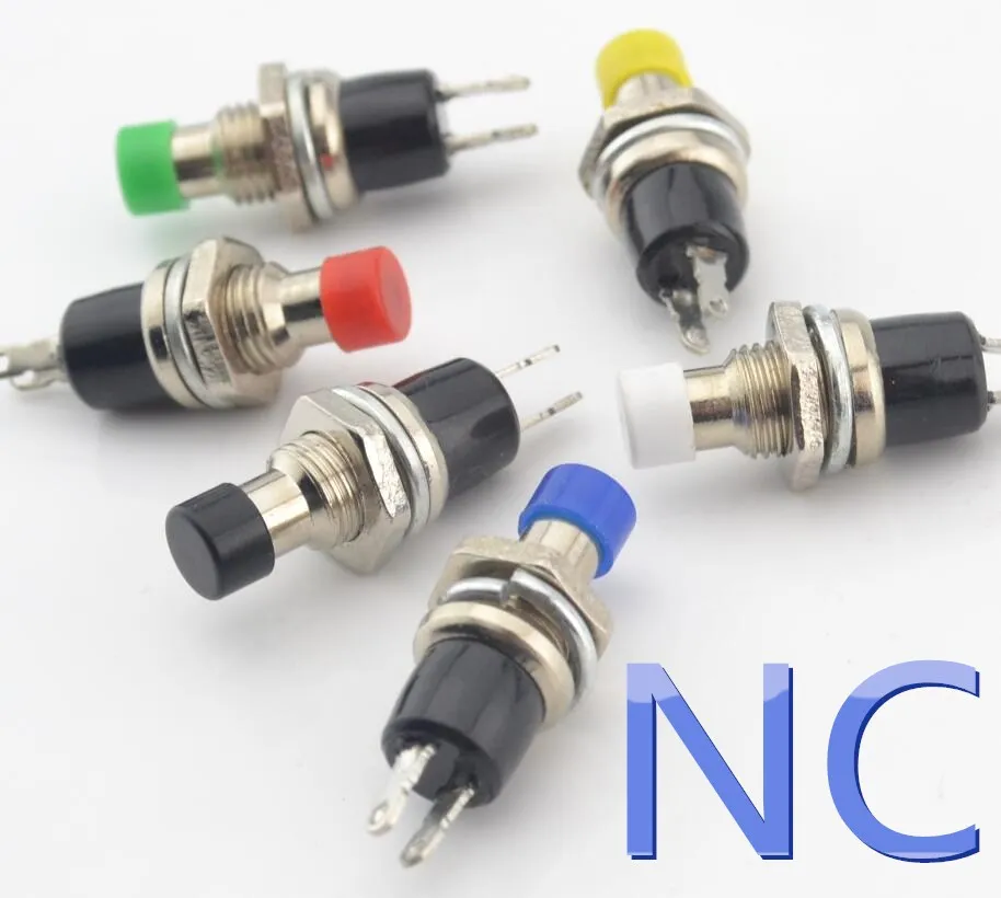 

6pcs NC normally closed Momentary Self-resetting Push Button Switch without lock Reset Switch