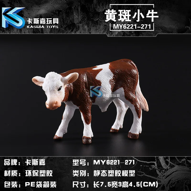 Simulasi Hewan Sapi Perah Model Padat Emulasi Action Figure