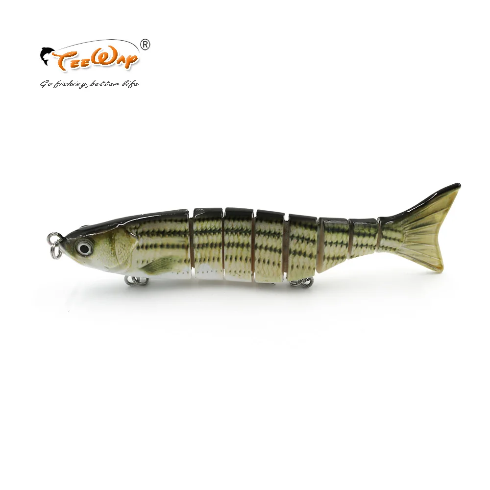 Рыболовные приманки 8 сегментов Swimbait Crankbait жесткая приманка для рыбалки с