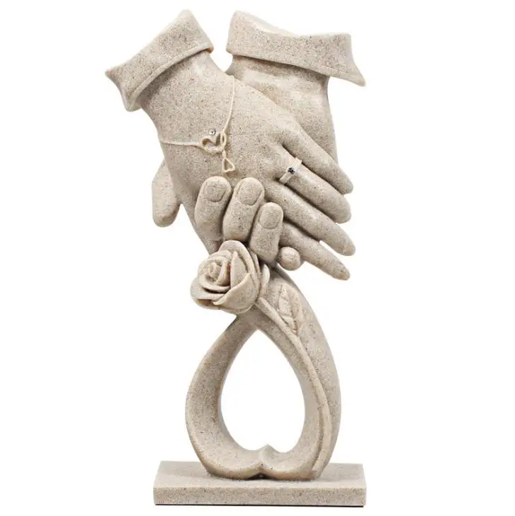 

Абстрактная скульптура из смолы ручной работы/статуя любовника, ручная резная статуэтка, декор/подарок на день Святого Валентина, свадьбу, годовщину