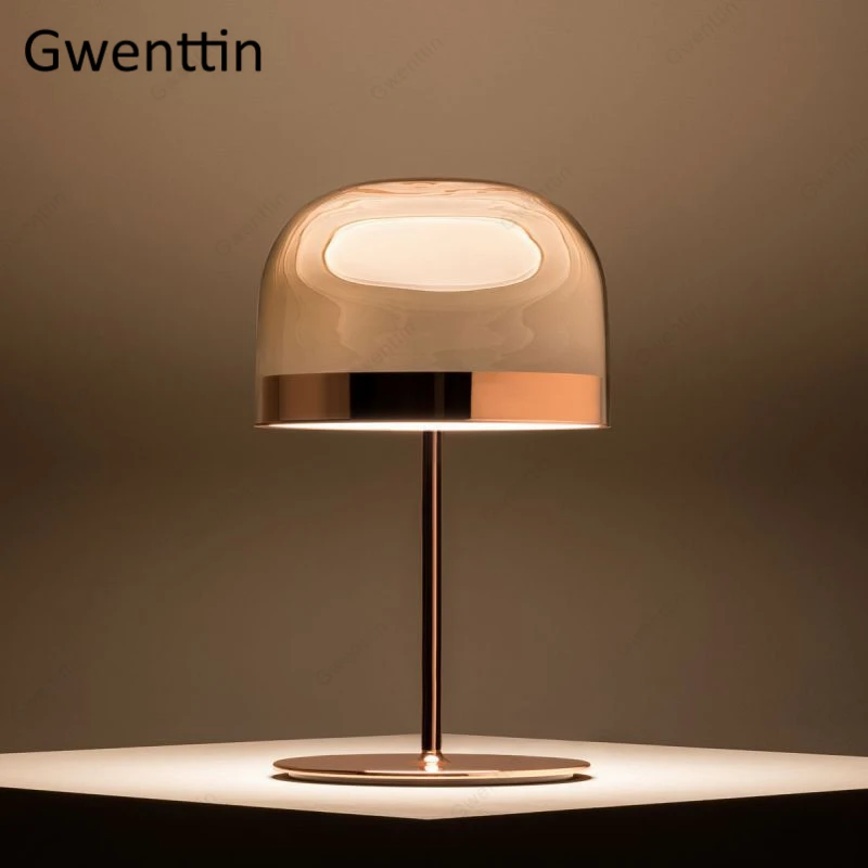 Lâmpada de Mesa Luz para Quarto Luxo Moderno Cogumelo Cama Lâmpada Cabeceira Led Luminárias Luminária Nordic Casa Deco pé 14 Luzes e Iluminação