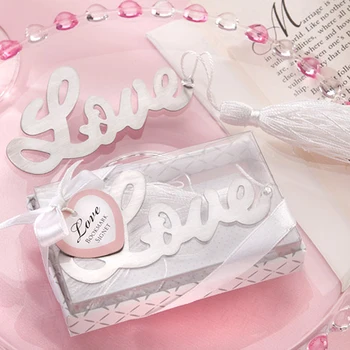 80 Uds amor marcador Recuerdos Para Bautizo regalos de boda para los invitados de la ducha de bebé suvenires regalos de boda Para invitados