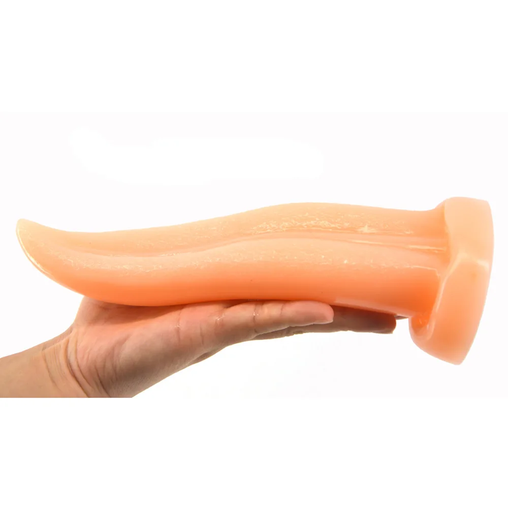 tongue type dildo huge anal plug g spot massage butt plug anal sex toys for women female Masturbation horse dildo sex toys