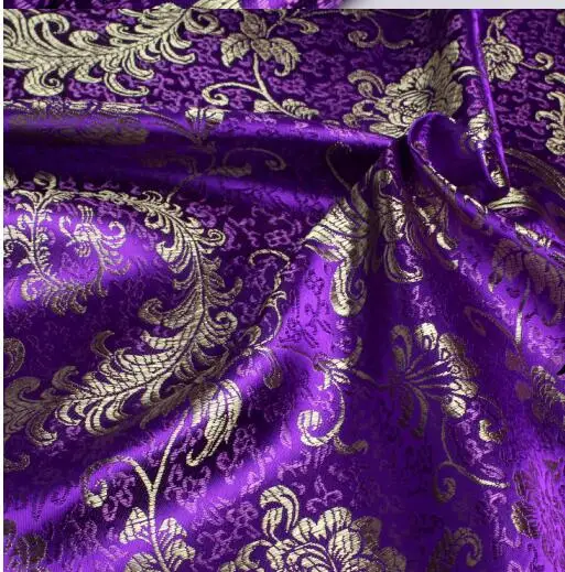 Жаккардовые Дамасские китайские кимоно для детской одежды ткань Hanfu сатин Феникс