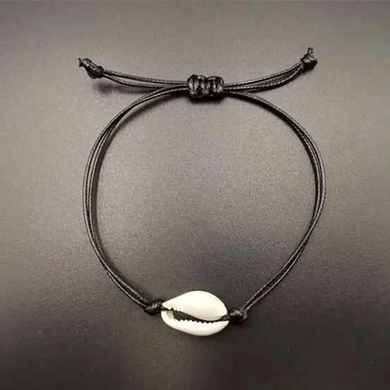 

1pc Hot Sale Handmade Natural Seashell Hand Knit Bracelet Shells Bracelets Women Accessories Beaded Strand Bracelet 7647