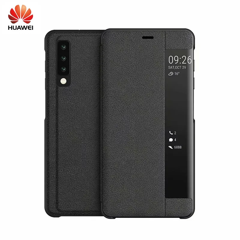 

Huawei Case window bracket smart leather case flip cover smart protective cover For Huawei Mate 20 X 10 9 Pro P10 p30 P20 Nova 3