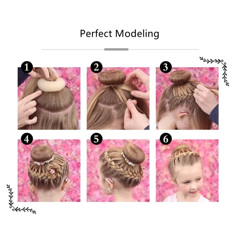 Hair Bun Maker Donut Magic Foam Sponge Easy Big Ring Hair Styling Tools