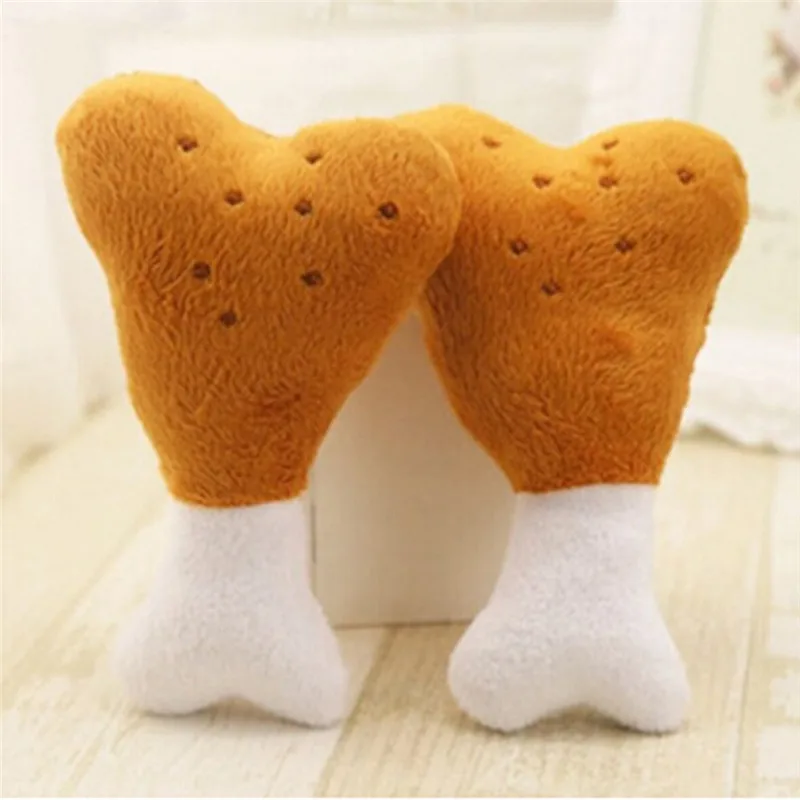 

New Qualified Lovely Pet Toy Chicken Plush Filled Cotton Sound Squeaker Dog Toys For Beloved Doggie Squeaker Toys