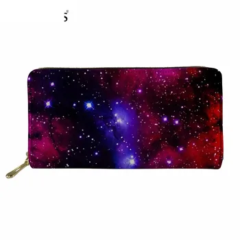 

Fashion Galaxy/Nebula Print Long PU Leather Wallet for Men/Women Business Credit Card Holder Wallet Cash Storage Bag Murse Sumka