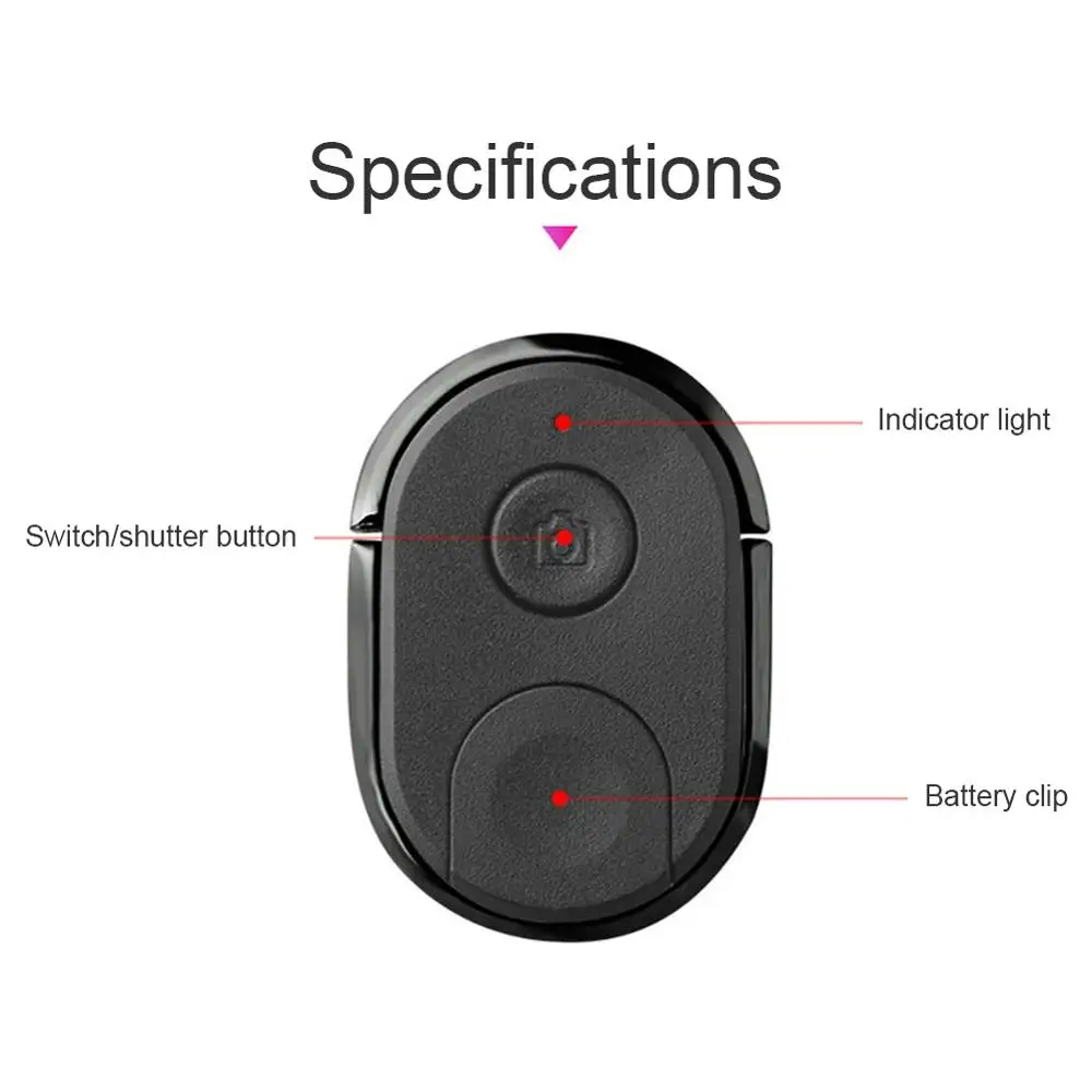 

Wireless Selfie Stick Controller For Bluetooth, Mobile Phone Finger Ring Sticky Holder Stand Remote Control Shutter Tool Accesso