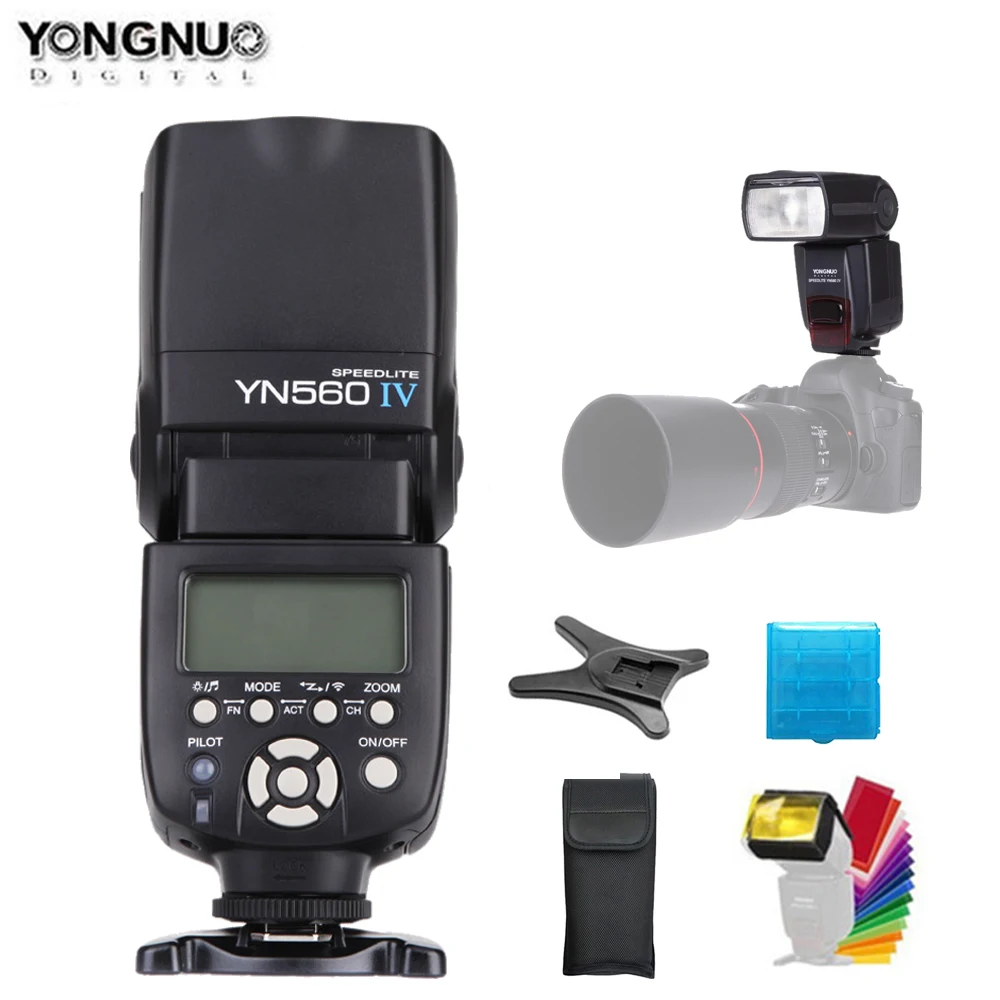 

Yongnuo YN560 IV YN-560 IV Master Slave Radio Flash Speedlight with Built in Radio Trigger Flash for Canon Nikon Camera