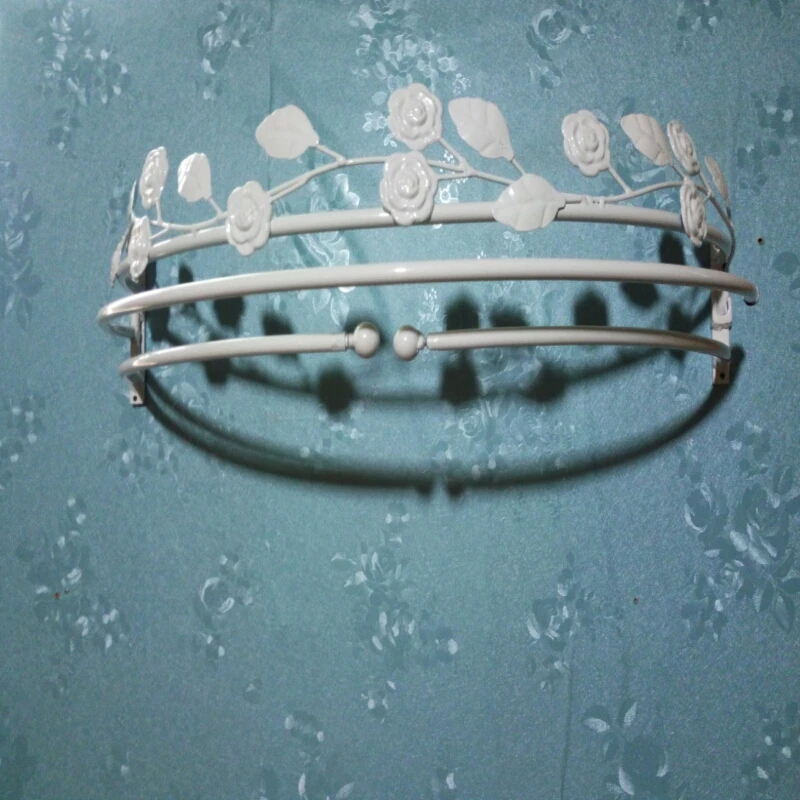 

Nice Becautiful roses Crown mosquito net stands on wall