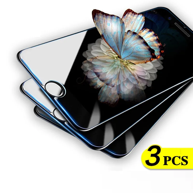 3 Pcs Protective Glass on the For iPhone 7 8 6 6s Plus 5 5S SE 4 4S
Tempered Glass For iPhone X XS Max XR Screen Gehärtetes Glas