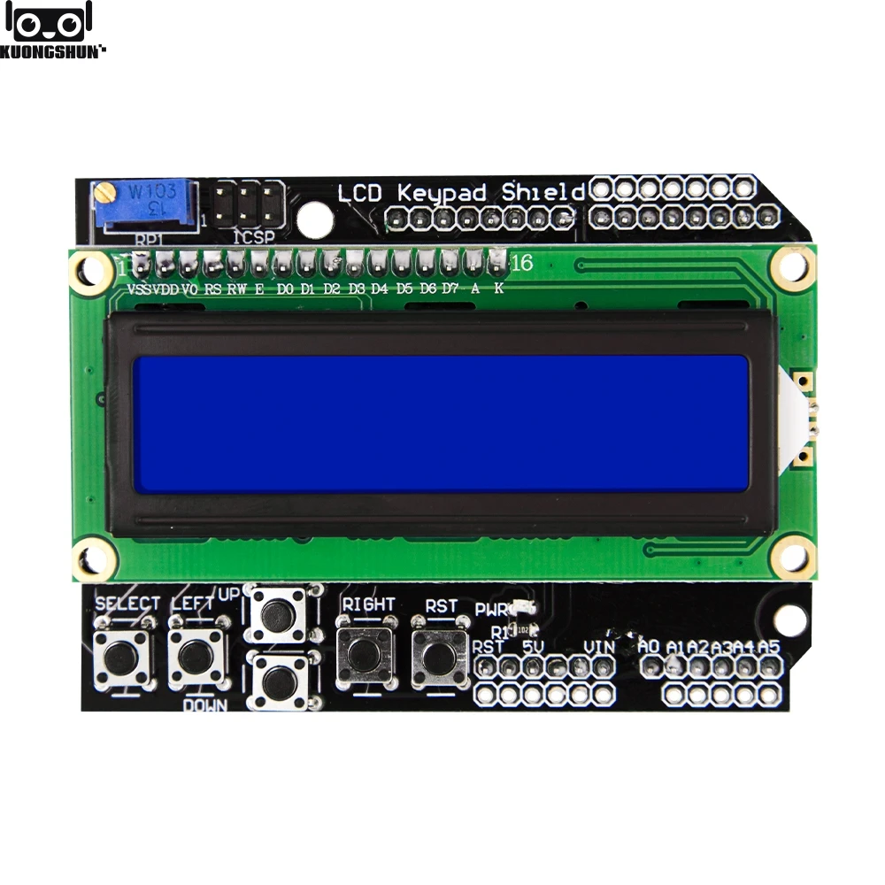 1602 ЖК-дисплей 1602 клавиатура совета Щит голубой Подсветка для Arduino Mega2560 UNO R3