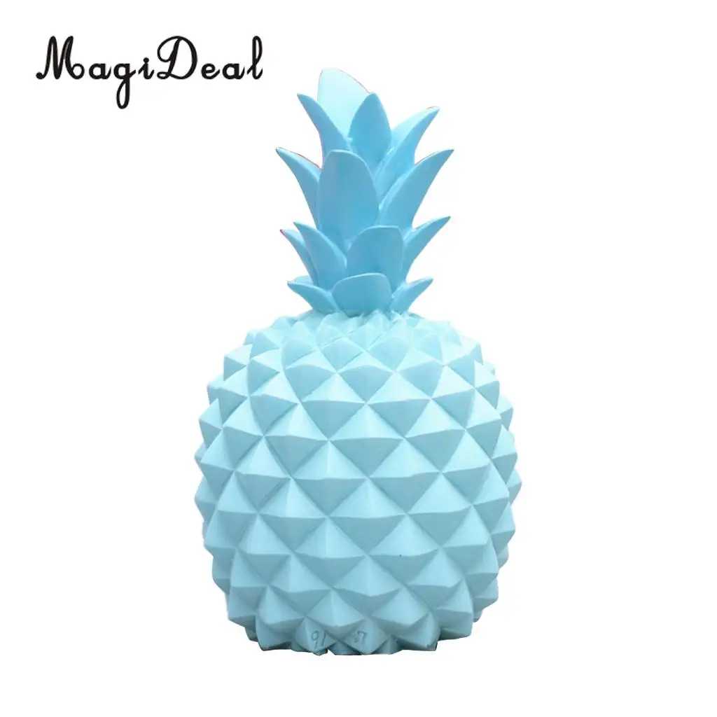 Resin Pineapple Money Boxes Piggy Box Cute Gift Home Decoration White S