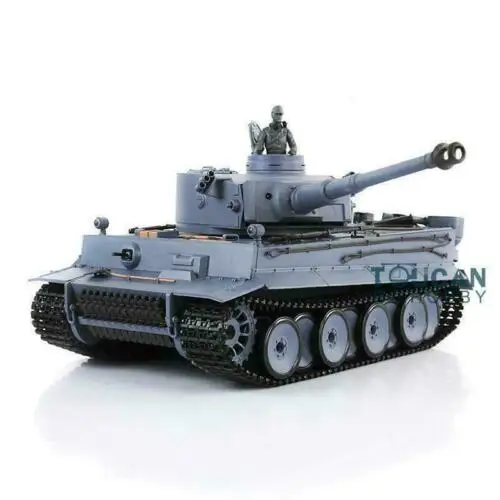 Henglong 1/16 6,0 пластиковые Tiger I rc Танк 3818 Вт/360 револьверная стальная коробка передач TH12441