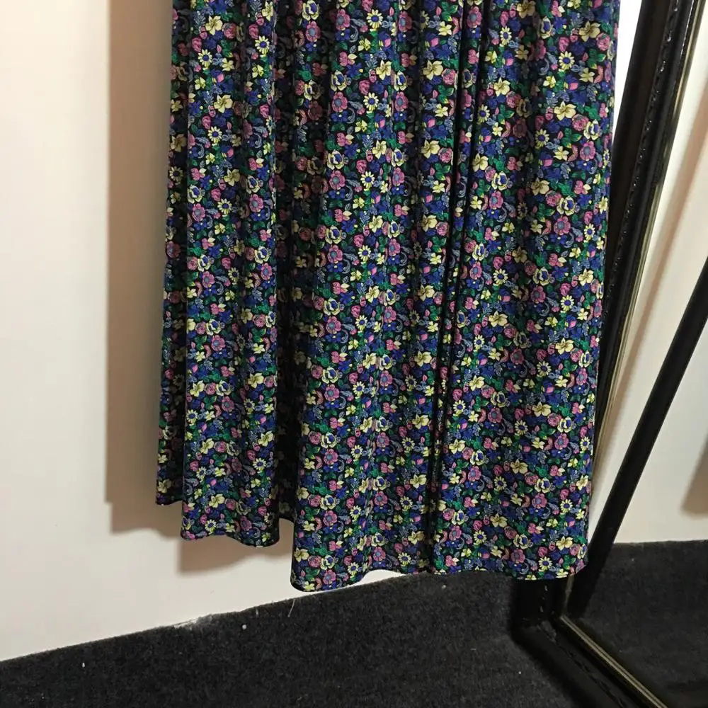 High Quality Brand Pure Cotton Clothes Women Summer Vintage Printed Dress Turn Down Collar Sleeveless Slim A Line Dresses