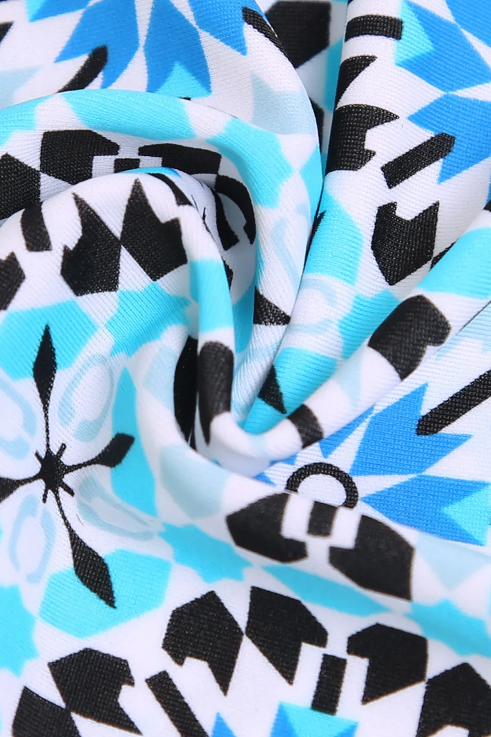 Abstract-Print-Racerback-Tankini-Blue-Skort-Swimsuit-LC41968-4-5