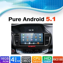 Pure Android 5.1.1 System Car DVD Player Auto Radio Autoradio Car Media Stereo for Honda Accord 2013 2014 2015