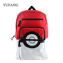 Pokemon Cartoon Teenager’s Nylon Backpack For Boys Girls Pokeball Children School Backpacks Rucksack Should Bag Kid Gift Bag