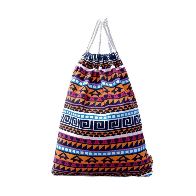 

Canvas Fashion Backpack Drawstring Bag for Teenage Grils New Casual Women Backpack Travel Bag