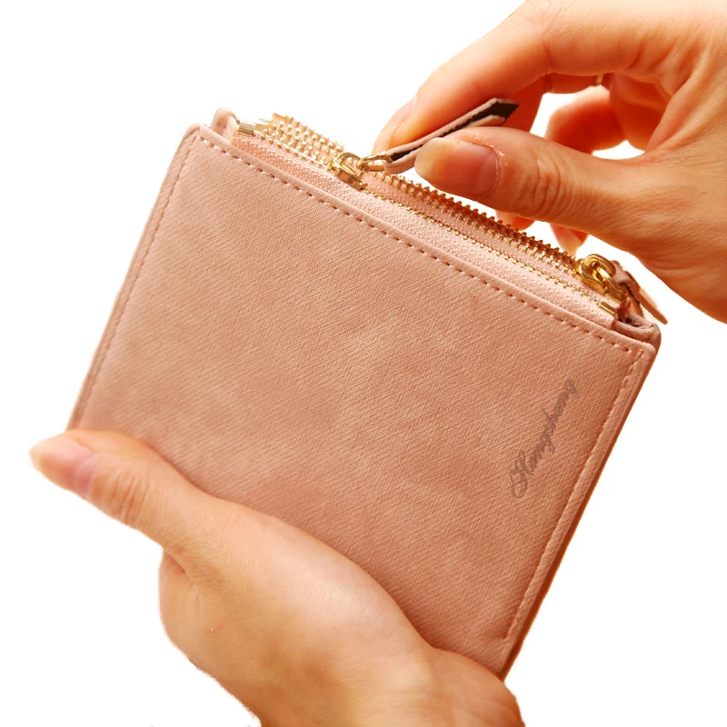 

DWTS Women Wallet Female Canvas Small Purse Short Female Coin Wallet Zipper Clutch Coin Purse Credit Card Women Wallet Female