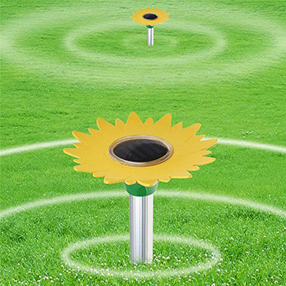 

Solar Energy Ultrasonic Mole Mice Repellent Snake Ant Repeller Pest Animal Outdoor Garden Sunflower Mouse Pest Ants Repeller