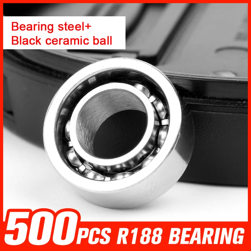 

500pcs R188 Bearing Steel Ceramic Ball Bearings for Fidget Toys Pattern Hand Spinner Metal Fidget Spinner Tool Accessories