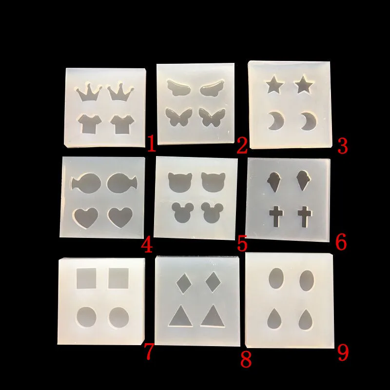 

Transparent Silicone Mold DIY Epoxy Uv Resin Molds for Earring Pendants Jewelry Making Tools