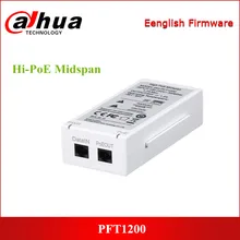 Dahua Hi-PoE Midspan PFT1200 Поддержка PoE для Hi-PoE 60 Вт Высокая Потребляемая мощность скорость купол 1* RJ45 PoE порт 1* RJ45 порт