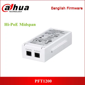 

Dahua Hi-PoE Midspan PFT1200 Support PoE for Hi-PoE 60W high power consumption speed dome 1*RJ45 PoE port 1*RJ45 port