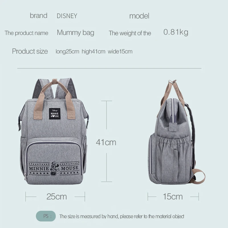 Disney Mummy Nappy Bag Multi-function Large Capacity Stroller Diaper Bags Waterproof Backpack for Mom Baby Care Travel Backpack Disney Mummy Nappy Bag Multi-function Large Capacity Stroller Diaper Bags Waterproof Backpack for Mom Baby Care Travel Backpack
