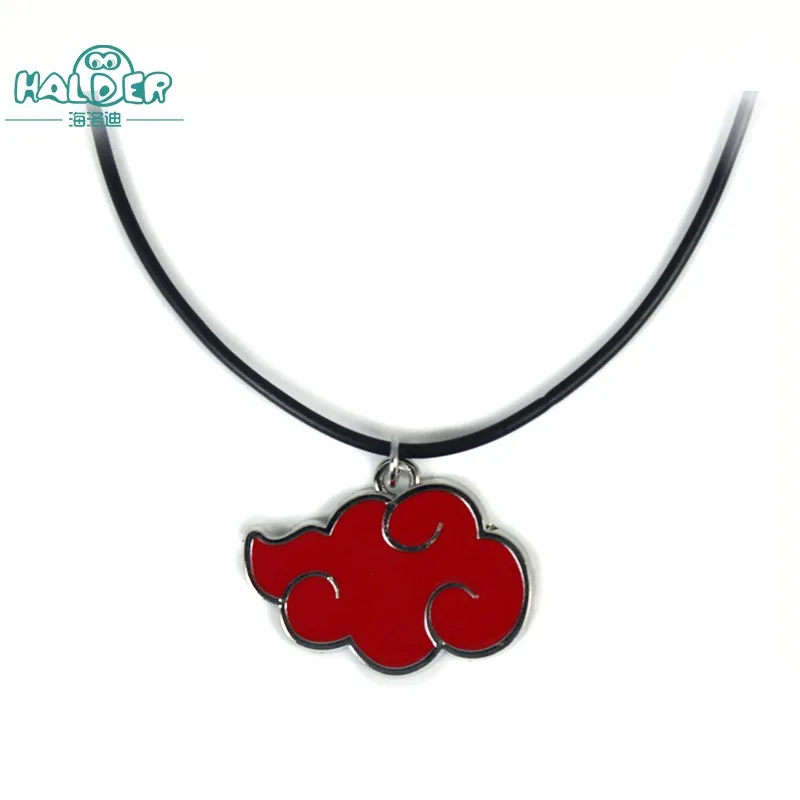 Halder Anime Cartoon Naruto Akatsuki Member Pendant Necklaces Red Cloud