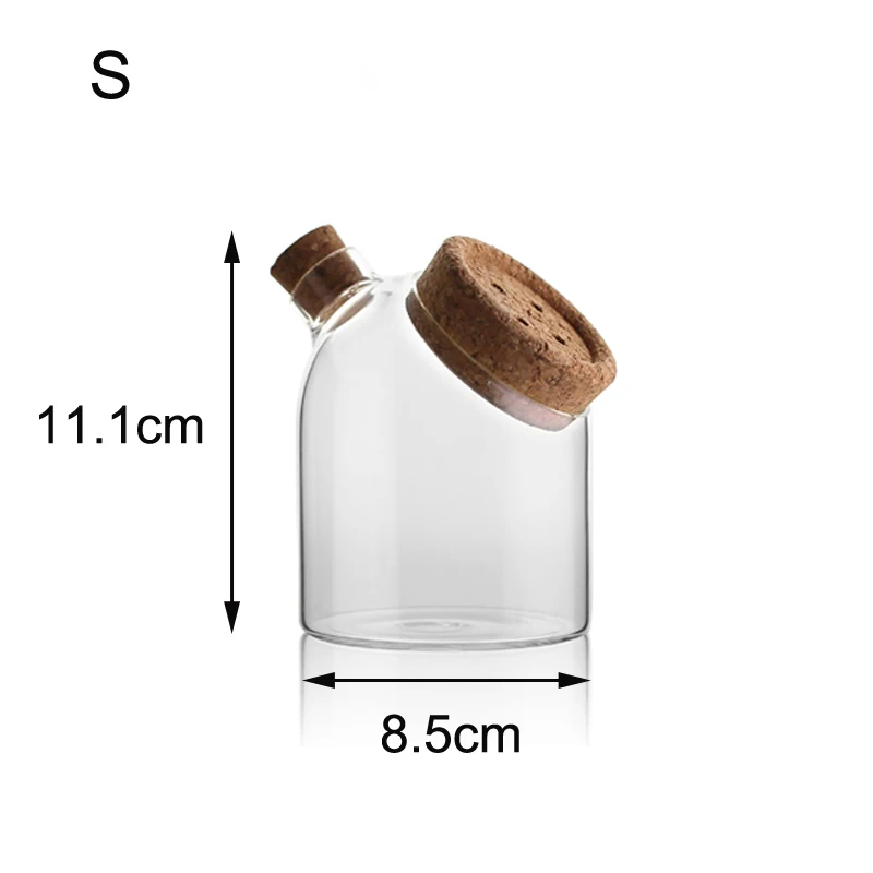 Герметичный резервуар для хранения в скандинавском стиле, кухонные бутылки для хранения продуктов, емкость для орехов, стеклянная банка с крышкой, контейнеры для хранения, домашний орнамент - Цвет: S