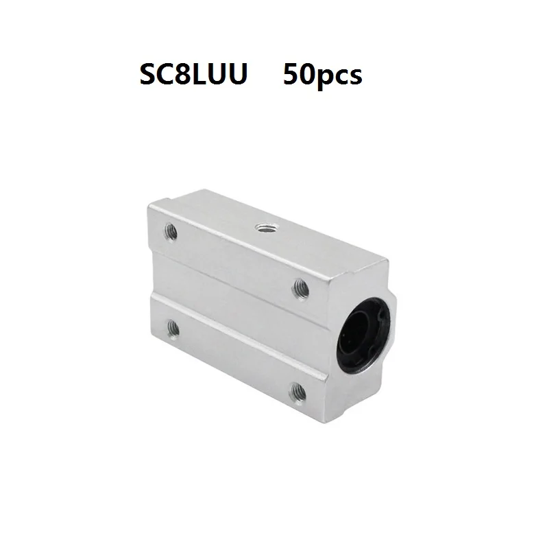 

50 шт./лот SC8LUU SCS8LUU 8 мм Длинный Линейный Корпус Линейный шарикоподшипник
