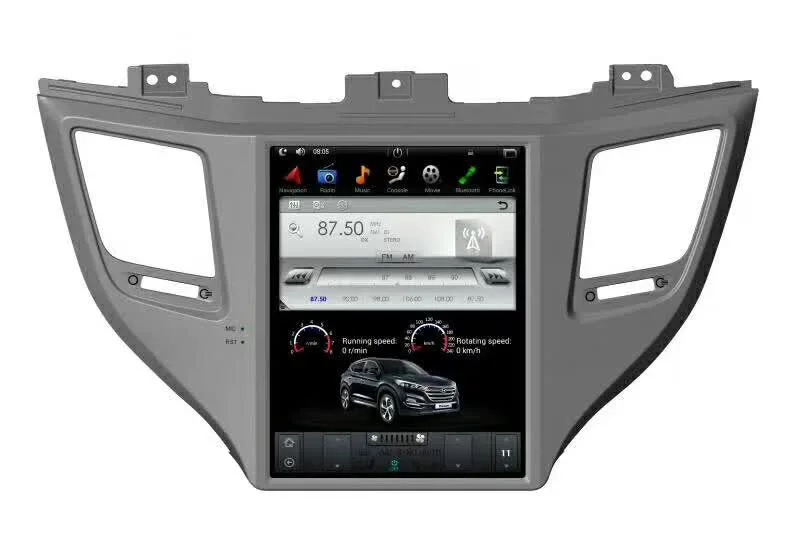 10,4 ''вертикальный Экран Тесла Стиль чистая android-автомобильный DVD gps навигации плеер для hyundai IX35 Tucson 3 г dvr