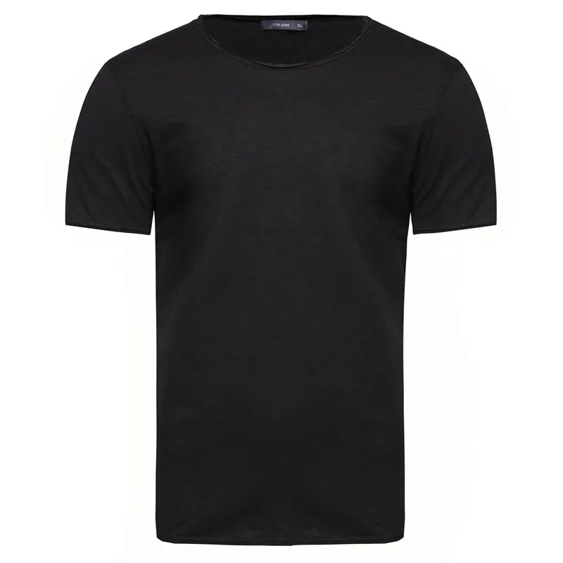Прямая поставка GustOmerD 4 шт. футболки мужские брендовые качественные хлопок футболка мужская повседневная облегающая с круглым вырезом Футболка мужская 8 цветов - Цвет: 4 Pcs Black