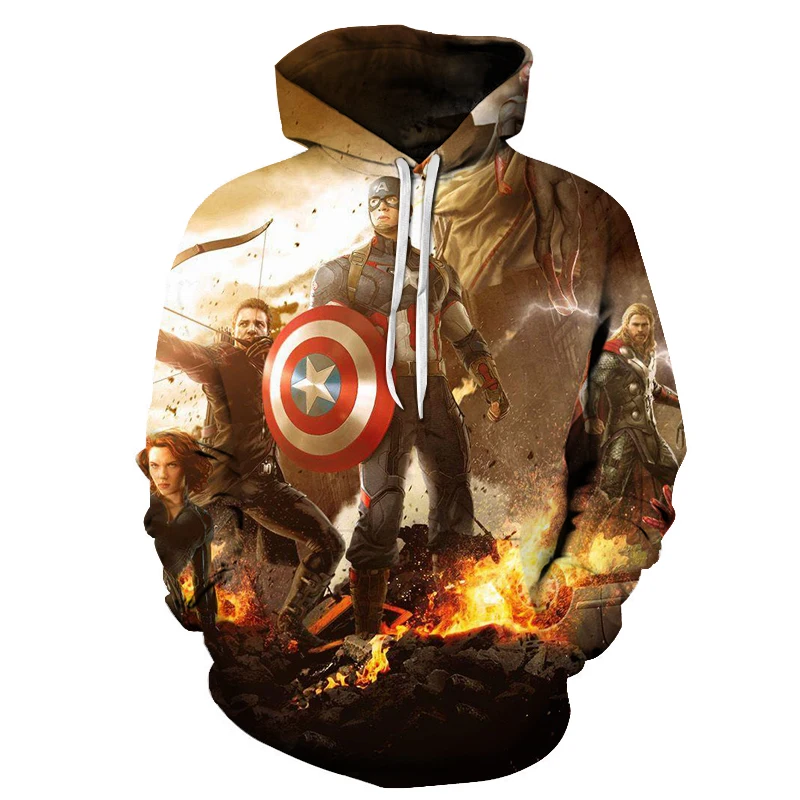 Superhero America Avengers Endgame Cosplay Quantum Realm Costumes Sweatshirt Hoodie Jacket Captain Marvel Tech Hooded Zipper