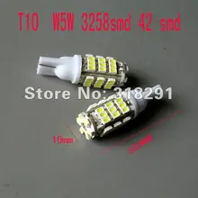 100 шт./лот белый T10 194 168 192 W5W 1206 smd 42 smd LED супер яркий Авто светодиодное освещение автомобиля Авто замок lamp1