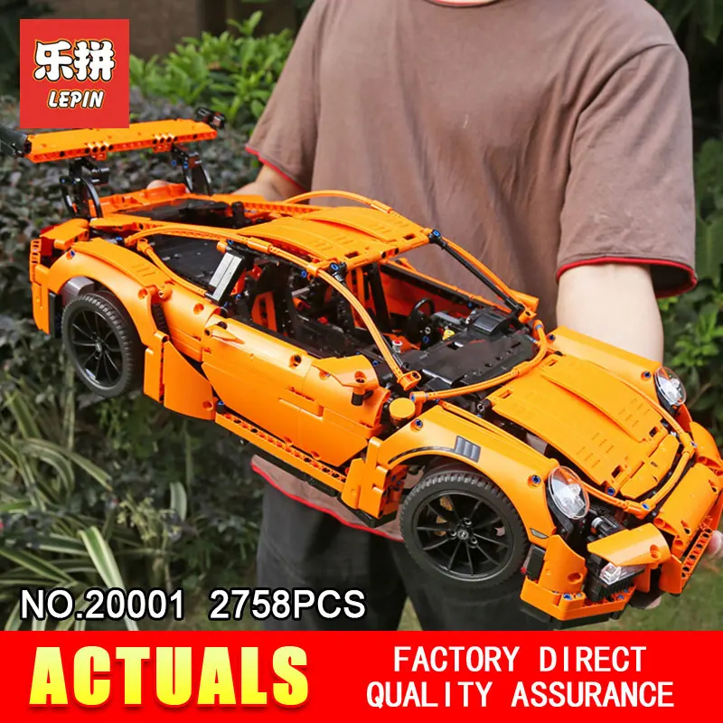 

LEPIN 20001 Technic Series Model Building Blocks Bricks Compatible 42056 Supercar Racing Car Gift Educational Toys