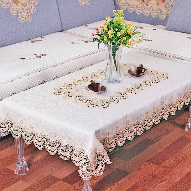 Europe Style Wedding Tablecloth Embroidered Fl White Europe Style Wedding Tablecloth Embroidered Fl White Table Cloth For Overlays Round Lace Past Cover In Tablecloths From Home