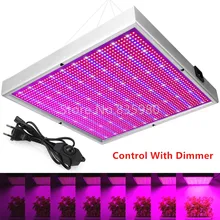 2000 Светодиодный светильник для выращивания с диммером AC85~ 265V Крытый теплица палатка гидропонный аквариум 200W полный спектр регулируемый светодиодный светильник для выращивания
