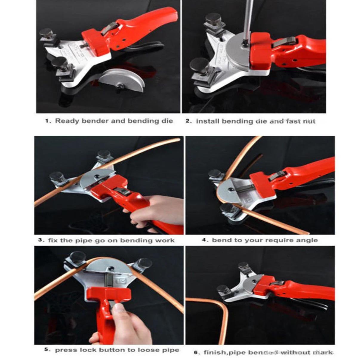 1 Set New Heavy Duty 15-22MM Manual Steel Pipe Tube Bender Copper Cutter Machine