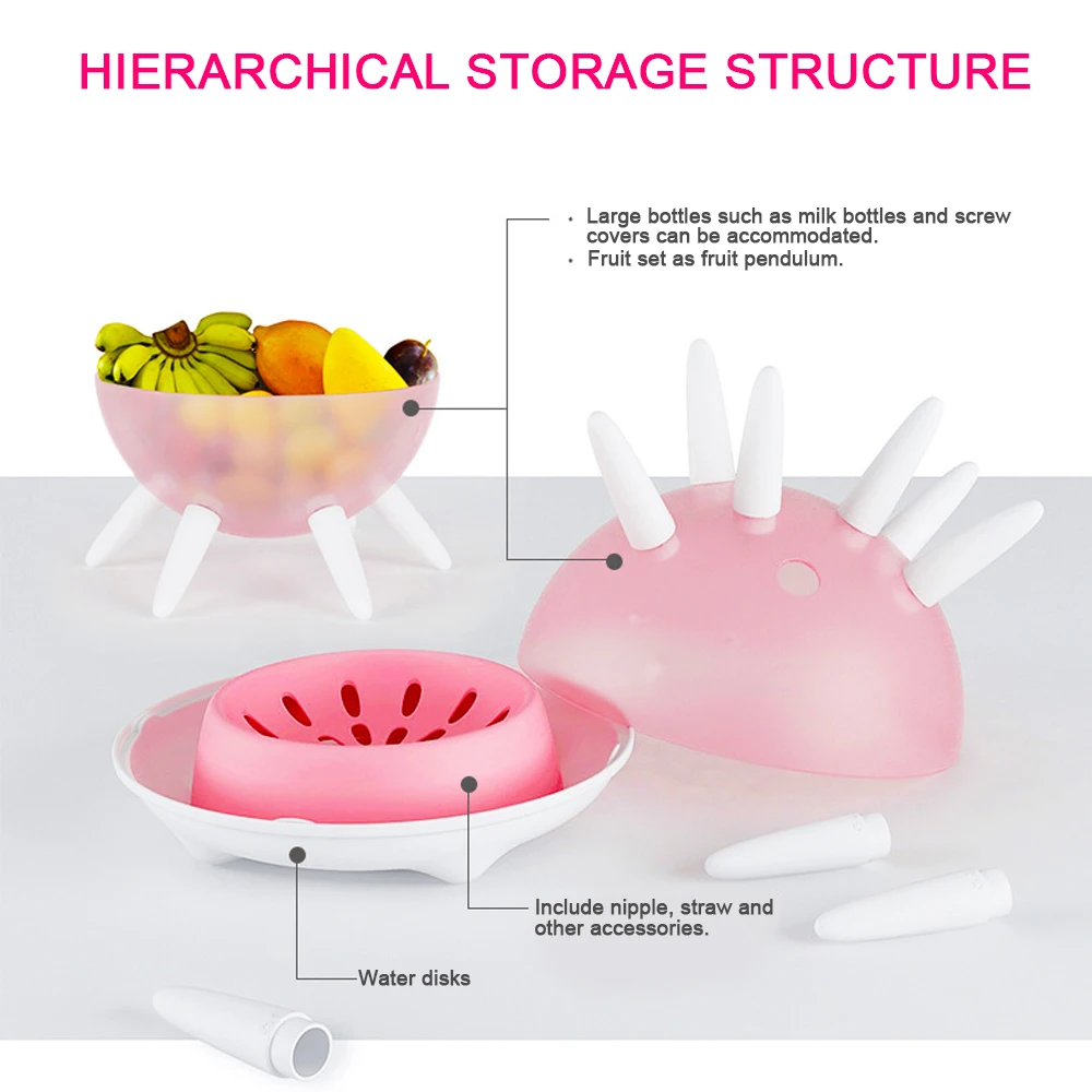 Fashion Bottle Dryers Hanging Up To Six Sets Of Milk Bottles Drying Rack Effectively Prevent Secondary Pollution And Bacterial (8)
