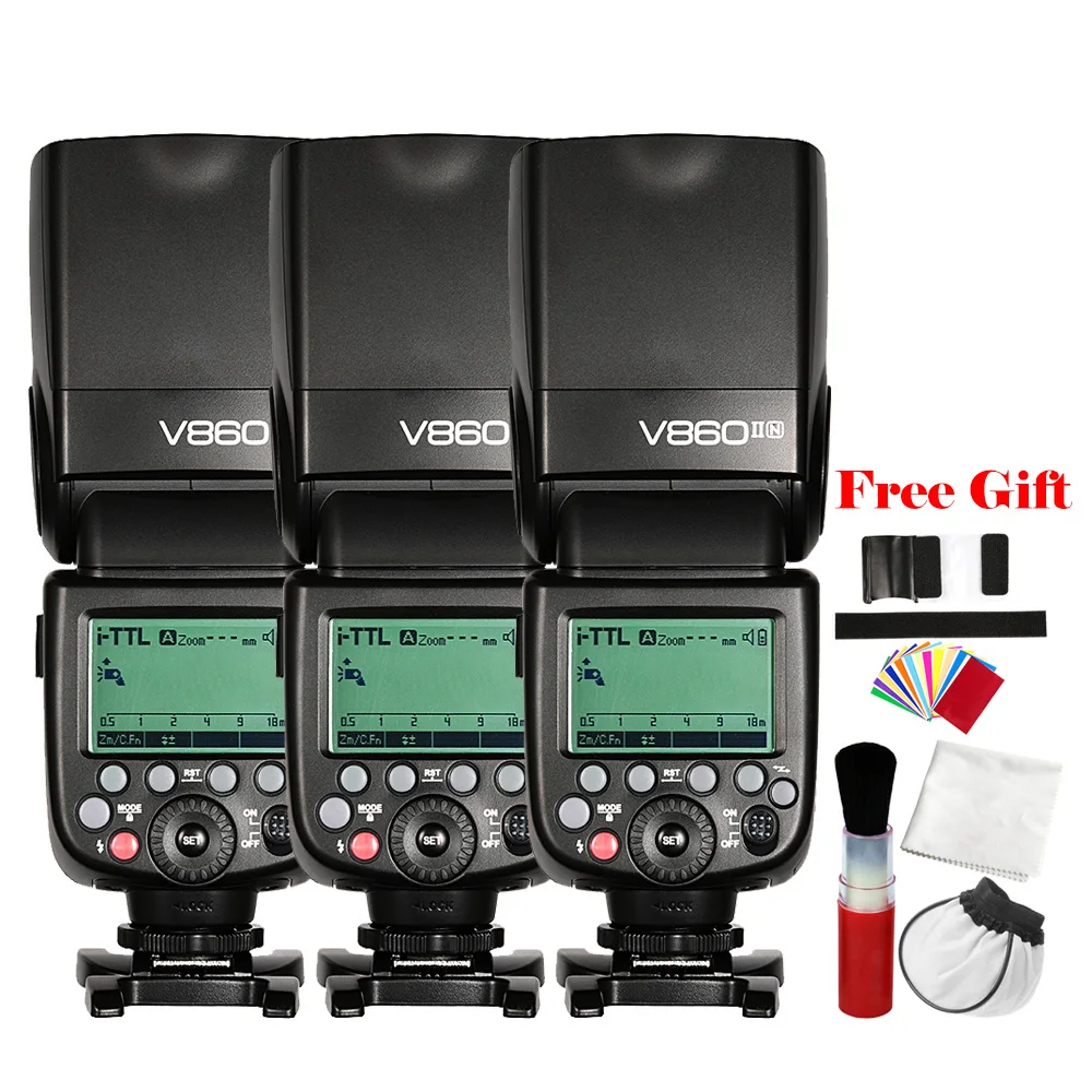 Godox V860II N TTL HSS 24.G 1/8000 Camera Flash Speedlite GN60 for